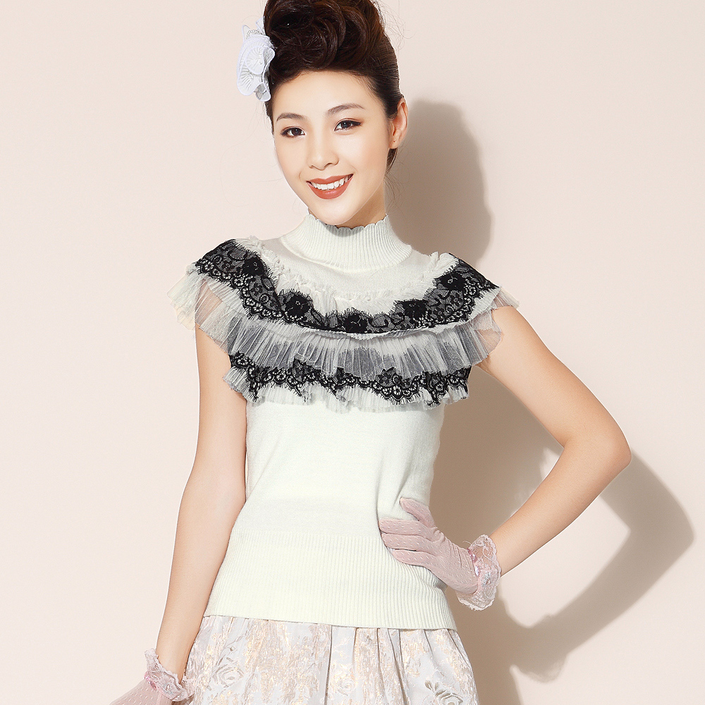 Nemow 2012 women's autumn sleeveless slim sweater basic sweater female sweater a1c291