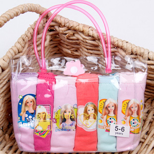Net color bottom cotton cartoon children underwear portable plastic packaging 10006