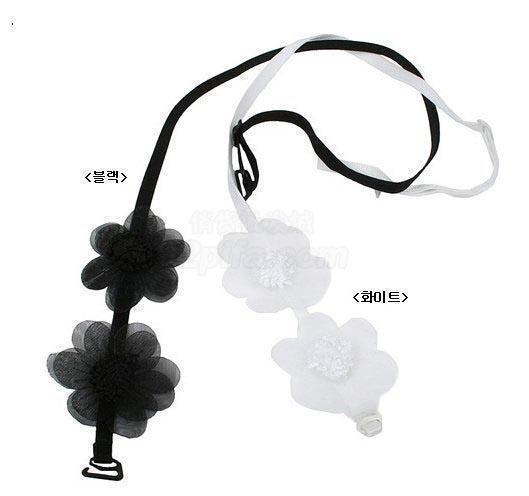 Network hot shoulder strap halter-neck - - 2 flowers