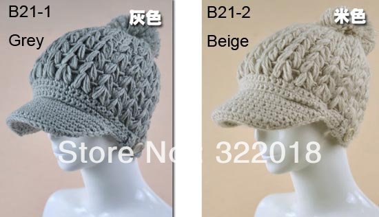 NEW 10pcs Pretty Fashion Pompon Beanies Designer Womens Winter Hats Crochet Ladies Caps Women Knitted Hat  Skullcap Knitting Cap