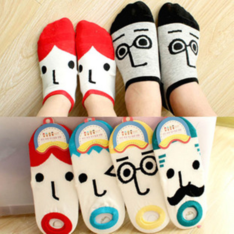 NEW 12Pairs 100%Cotton multi colors Lovely Casual cartoon shallow invisible thin summer women ankle sock slippers wholesale