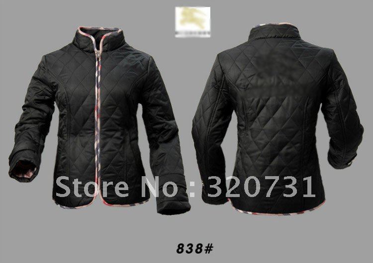 New 2012 #838 Women Brand Burb Cotton-Padded Zipper Winter Coat /Ladies Short Style Jacket/Outerwear 5 Colors Free Shipping
