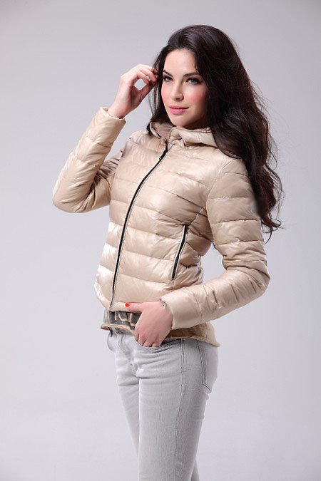 New 2012 Women Brand Design Short Style Winter Down Coats/Ladies High Quality Down Jackets &Outerwear/#9006 Beige EMS Shipping