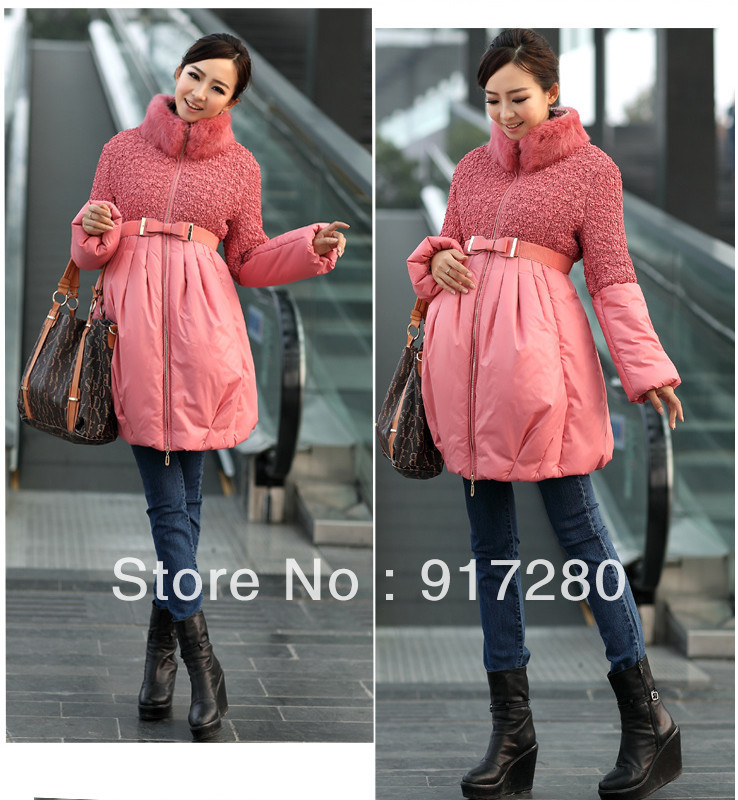 New!2013 maternity clothing/cotton  wear/pregnant women fashion coat/dress/thickening coats