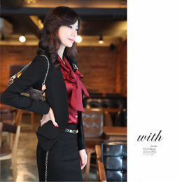 New 2013 spring women's blazer set slim formal ol women's suit ol professional set Free shipping