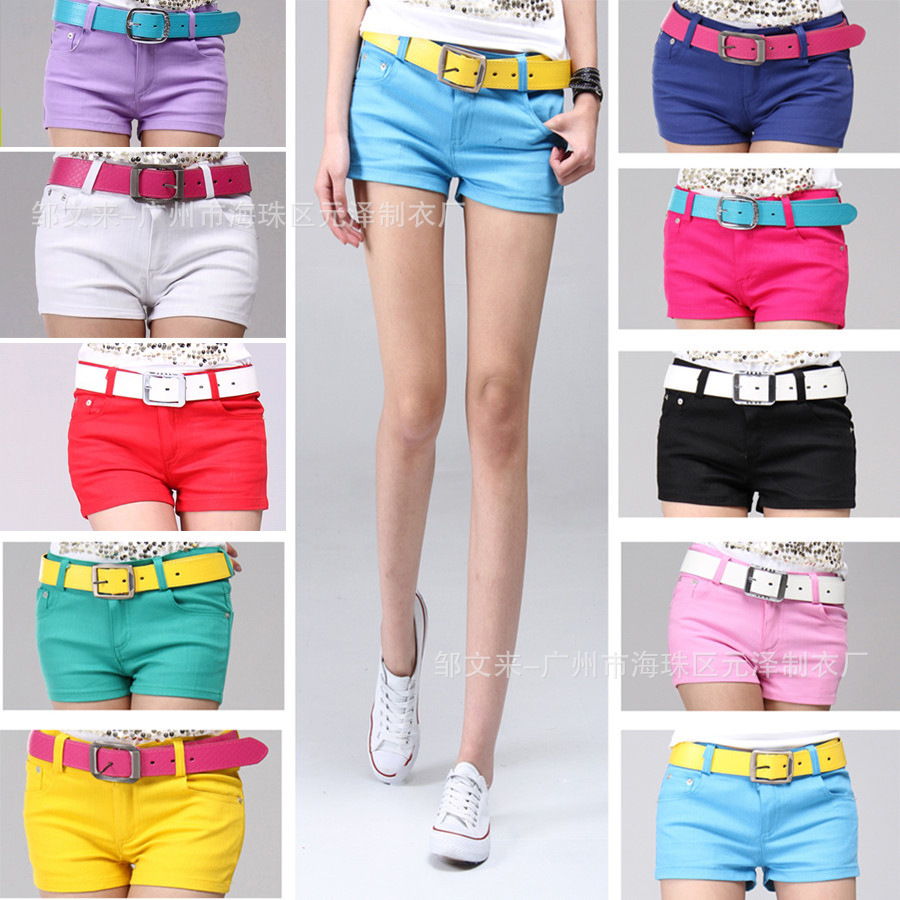 New 2013 summer candy color casual shorts hot short pants plus size cotton