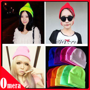 New 2013 Winter Mens Cap Warm Fashion Neon Colors Winter Hats For Men Knitted Winter Hat For Women