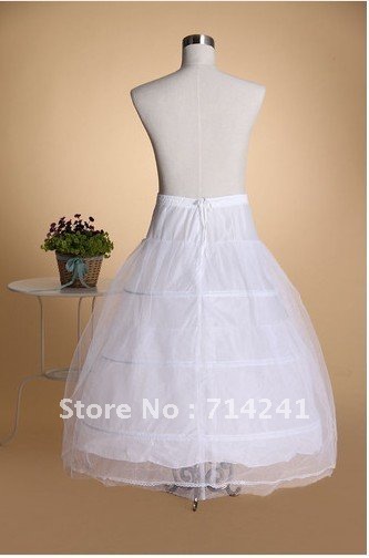 NEW 3-Hoop-2Layer BRIDAL dress PETTICOAT/CRINOLINE UNDERSKIRT Bridal Accessories