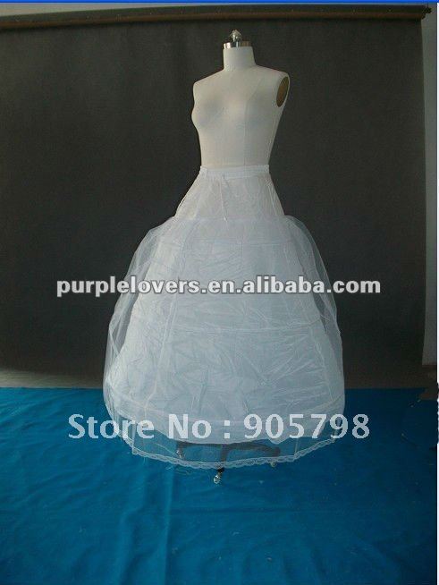 New A-line Polyester Two Hoops Crinoline,wedding petticoat