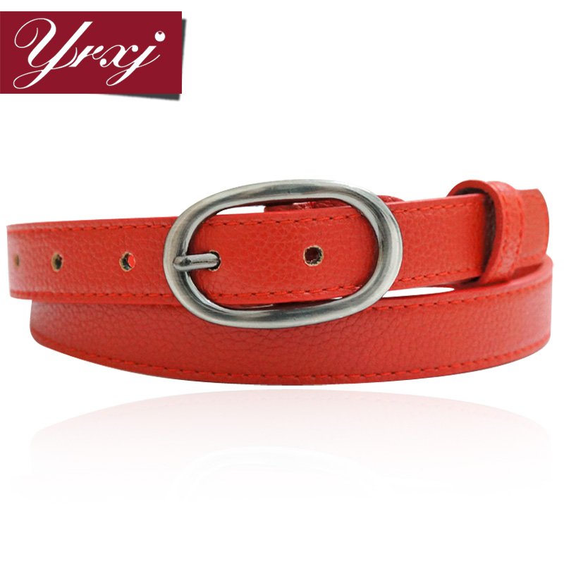 New all-match glossy pin buckle women's faux leather strap fashion casual pants belt Women a107