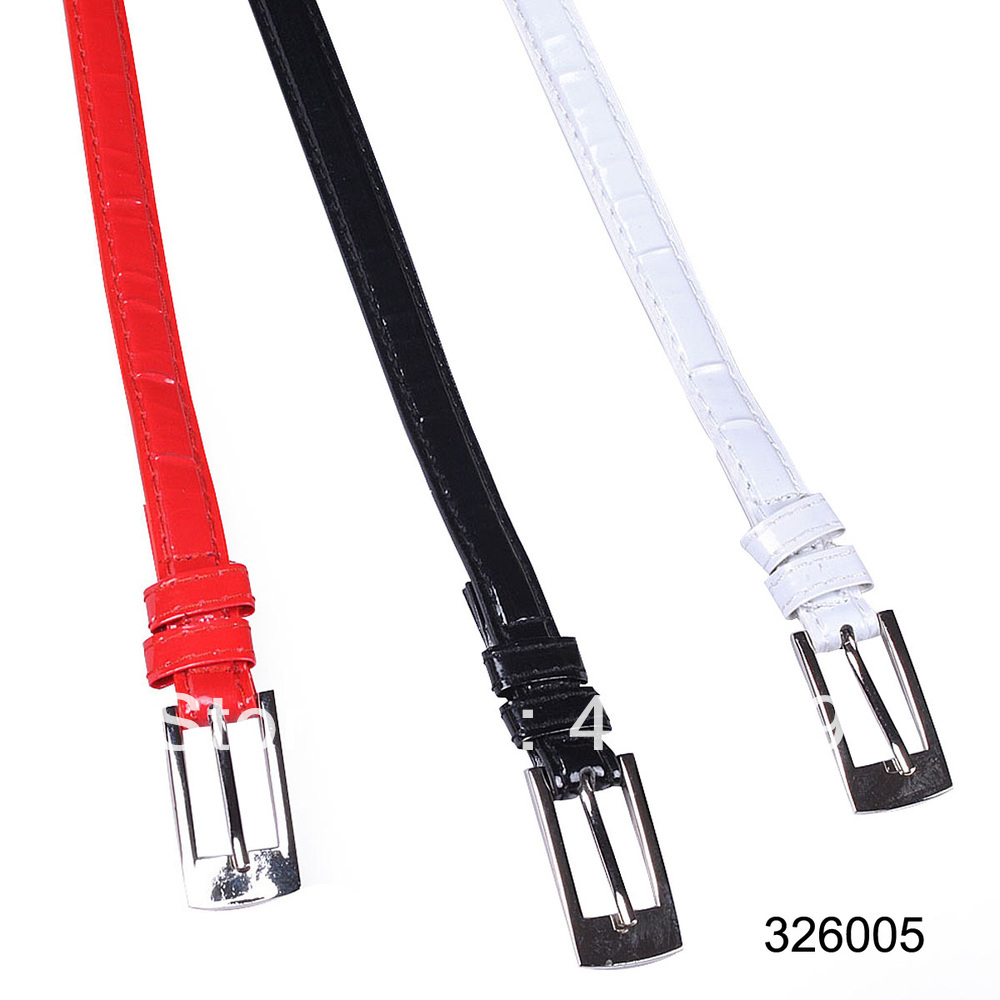 New Arrinal Fashion Long Hardware leather Multicolour Choice pu Women Belt