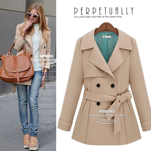 new arrival 2012 autumn and winter trench coat Women's wind coat free shipping