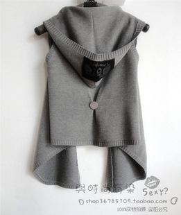 New arrival 2012 autumn loose vest clip sweater cardigan plus size cape outerwear Free shipping