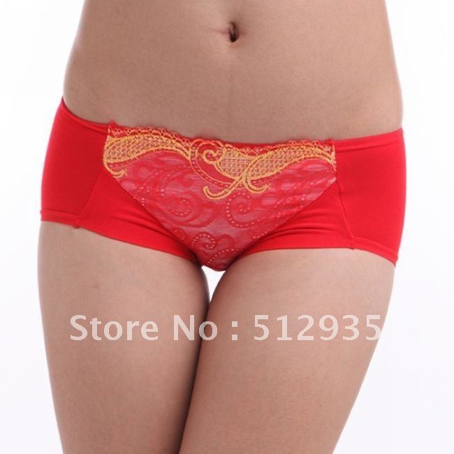 New Arrival 2012 Fashion Two Tone Lace Lady's Briefs ,Hot Selling Women's Underwear ,3pcs/lot Free Shipping #0018K