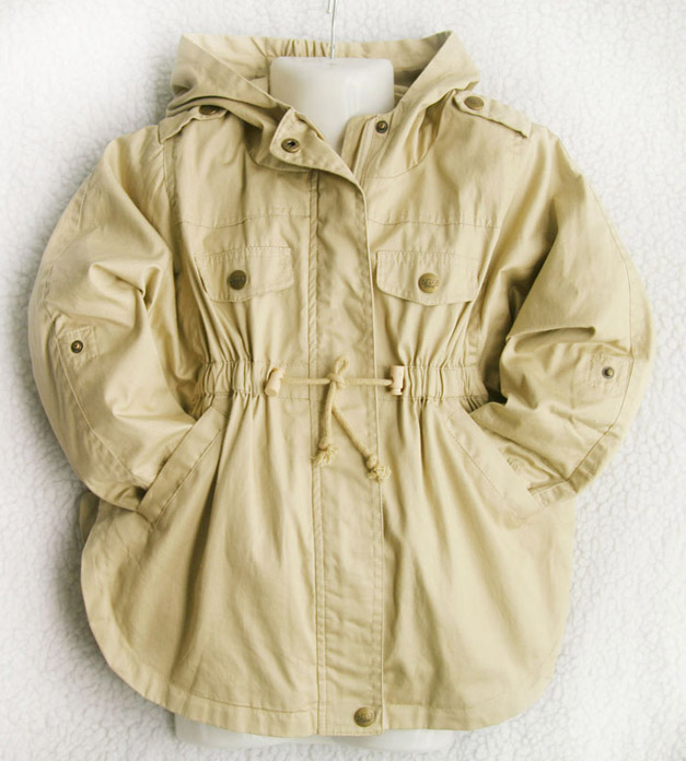 New arrival 2012 female child trench child clothes liner disassembly