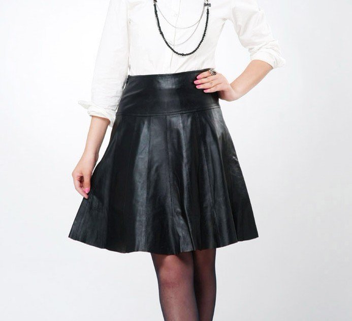 New Arrival  2012 new style lady's genuine lamb leather skirt  Long skirt Fashion skirts free shipping FS123310399
