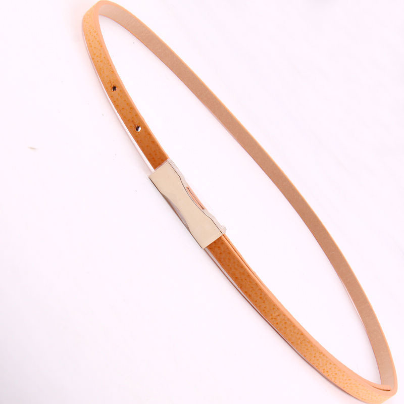 New arrival 2013 hot-selling exquisite gold plated thin belt female genuine pigskin leather thin belt belly chain