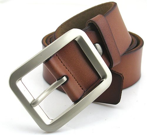 New Arrival! 2013 new fashion genuine leather  Black Brown Coffee buckle Belts in E-Fashion store Free shipping