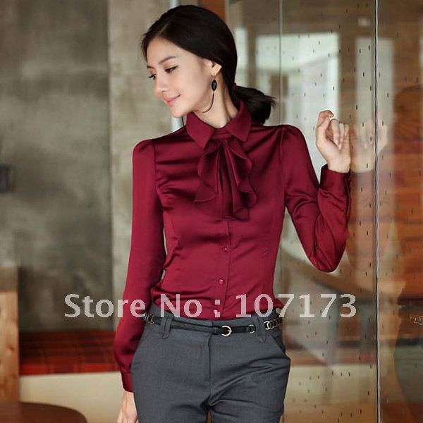 New Arrival 2013 OL Outfit Ruffle Long-sleeve Shirt Women Shirt