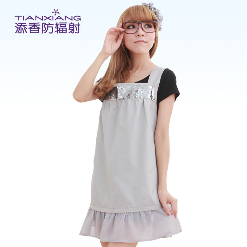 New arrival 2013 silver fiber spring and summer radiation-resistant 88168 radiation-resistant spaghetti strap maternity clothing