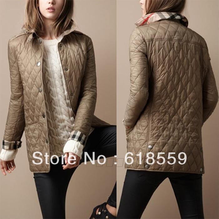 New Arrival, 2013 women's fashin Quilted High Quality Cotton Coat Jacket Free Shipping