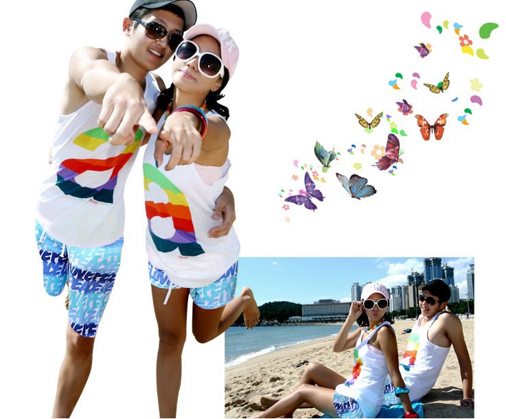 new arrival A  letter vest lovers quick-drying shorts beach pants free shipping