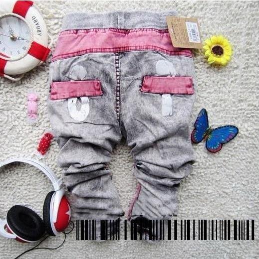 New arrival AB design children JEANS pants trousers 100%COTTON embroidery COOL Best gifts
