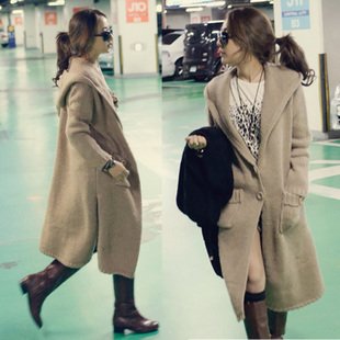 New arrival and fashion long style hooded woman trench coat