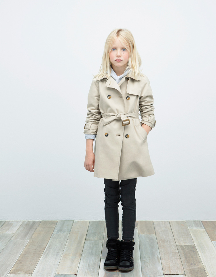 New arrival autumn 2013 medium-long wowed male female child trench 2 - 6 3