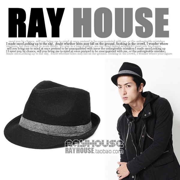 New arrival autumn and winter hot-selling classic small fedoras jazz hat 3