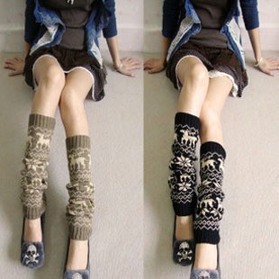 New arrival autumn and winter thermal yarn leggings set leg sets women's onta yarn ankle sock boot covers leg cover