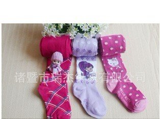 New arrival, baby add file tights, pure cotton, cartoon pantyhose
