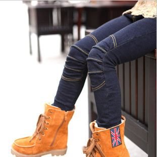 new arrival baby girls fashion jeans children denim pants skinny trousers 5pcs/lot free shipping