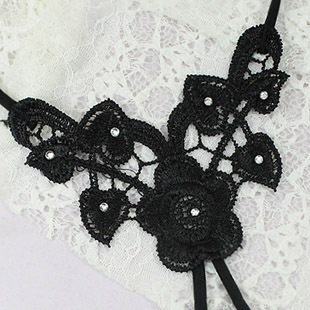 New arrival back series embroidery flower rhinestone cross shoulder strap pectoral girdle underwear belt
