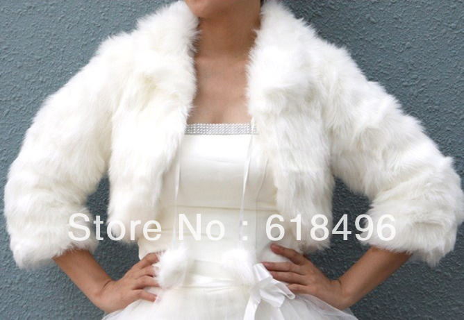 New Arrival Beauty and Elegant Long Sleeve FeatherWith Collar Wedding  Party Jackets  Wraps