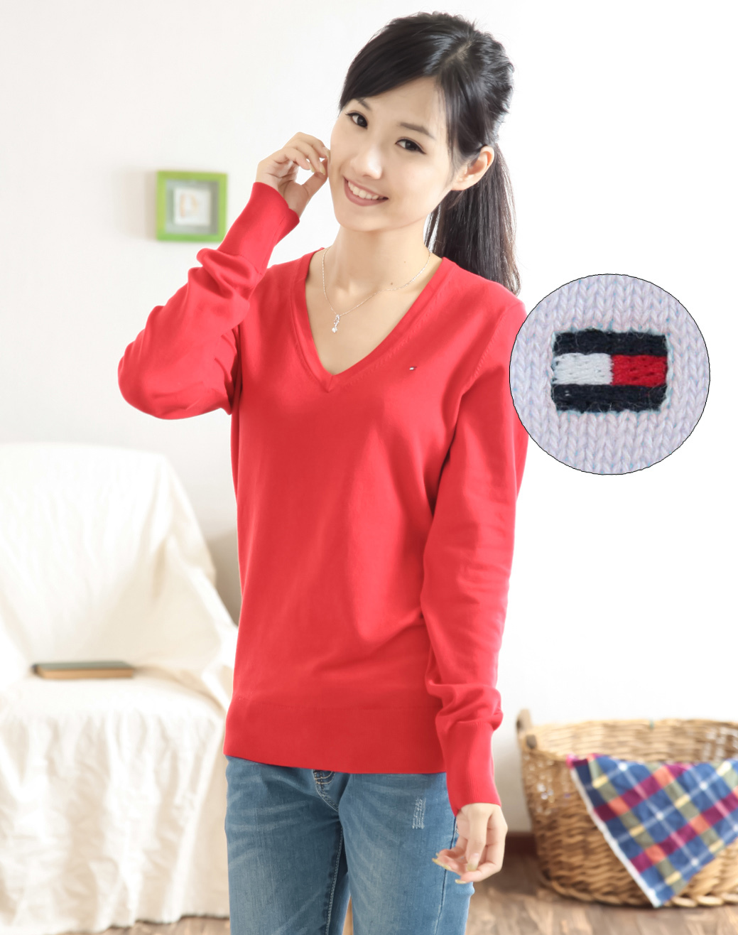 New arrival bookishness vintage fashion preppy style all-match pullover sweater 32