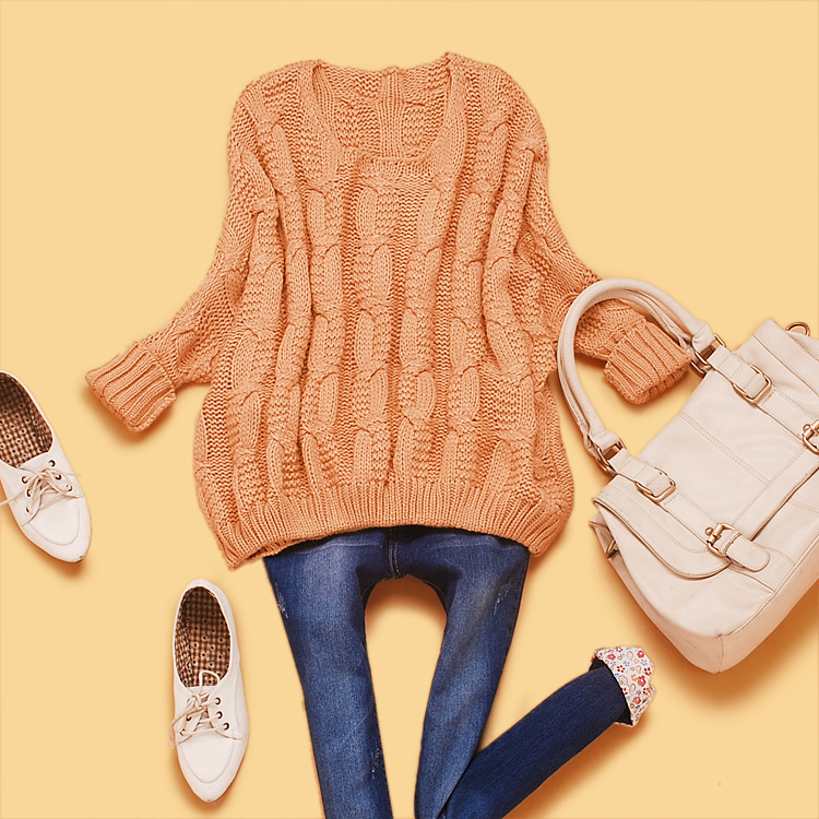 New arrival Cf3-3 spring women's pullover vintage twisted knitting loose batwing sleeve sweater outerwear sweater