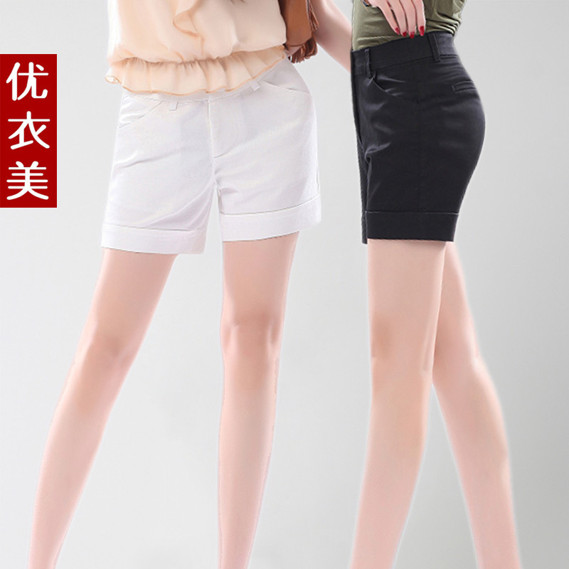 New Arrival Clothing fashion roll-up hem all-match plus size shorts women's casual shorts 2324 free shipping
