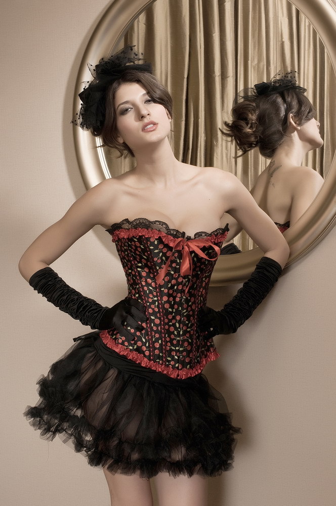 New arrival,CPAM FREE SHIPPING! sexy shaper,sexy corset,sexy bustier,corset+g string,DL5139