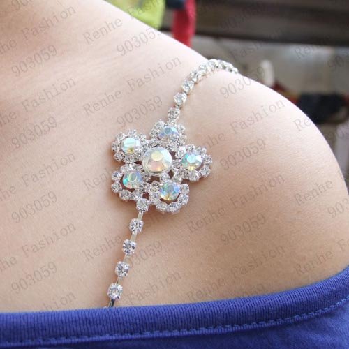 New arrival! crystal flower bra strap shoulder strap mixed order accept free shipping wholesale/retailer
