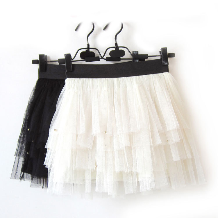 New arrival dream beading yarn cake miniskirt mini bust skirt puff skirt 855 2 Leather fashion