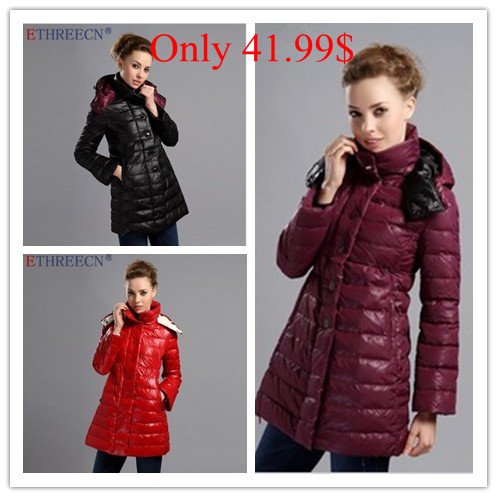 New arrival European fashion Detachable cap down coat,waterproof and windproof warm down jacket,Pure color long style outerwear