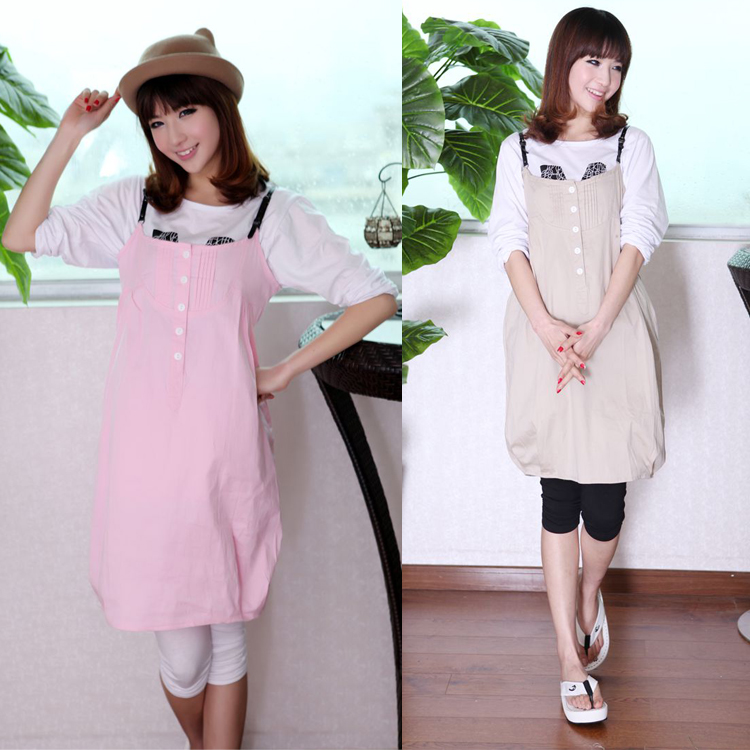 New arrival fashion braces skirt maternity top plus size summer fashion dress