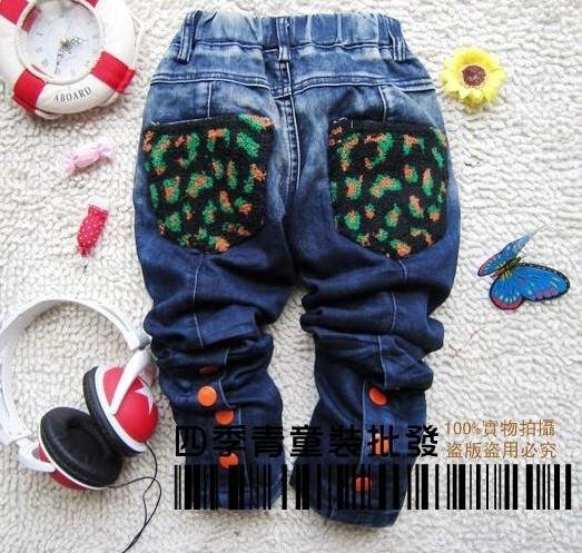 New arrival Fashion children girls JEANS pants trousers 100%COTTON Cute Best gifts