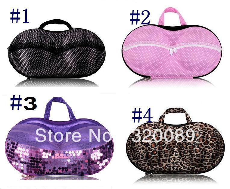 New arrival fashion EVA travel bra bag with double zippers,underwear storage,your sweet necessary and best gift