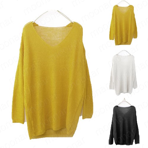 New Arrival Fashion Ladies Crewneck Casual Warm knit Tops Sweater Knitwear Free Size XE0901