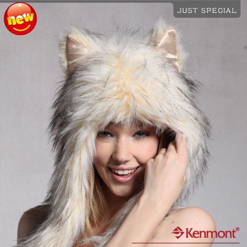 New Arrival Fashion Novelty Winter Hat, Funky Animal-like Hat  With Package Kenmont-4811-36 Beige