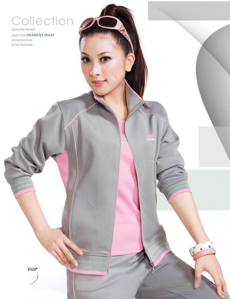 New arrival Fashion women spring autumn Korea silk Comfortable Sports wear three-piece suit  Leisure loungewear jackets pant set