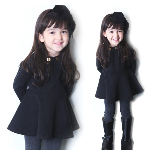 New arrival fleece thickening little princess dress spring female child dress female child outerwear trench