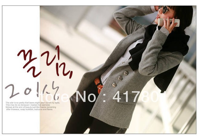 New Arrival free shipping fashion winter woman's spring sweater  jacket coat  clothes black and gray color S/M/L size